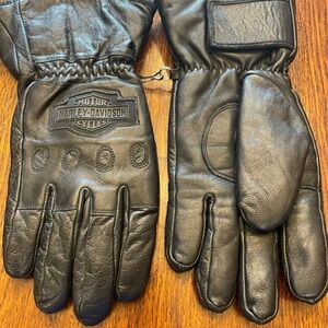 Harley-Davidson Dark Leather Riding Gloves